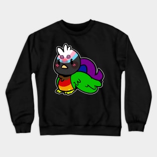 pride birb- Progress Flag Variant Crewneck Sweatshirt